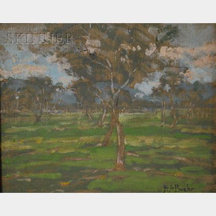 Karl Albert Buehr (American, 1866-1952) Summer Landscape with Trees
