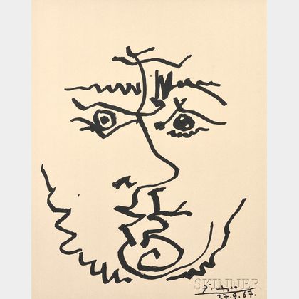 After Pablo Picasso (Spanish, 1881-1973) Visage