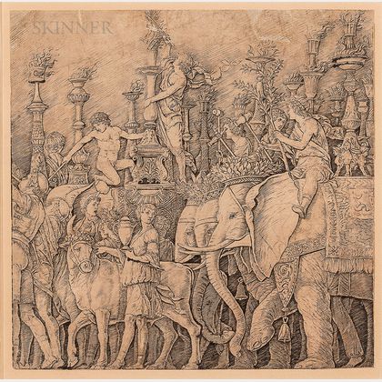 After Andrea Mantegna (Italian, 1431-1506),Probably by Giovanni Antonio da Brescia (Italian, c. 1460-c. 1525) Plate from The Triumph o