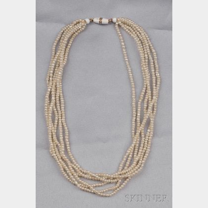 Sold at auction Antique Seed Pearl Necklace Auction Number 2510 Lot Number  167