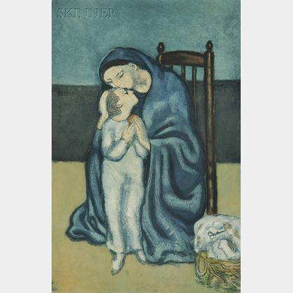 Jacques Villon (French, 1875-1963) ),After Pablo Picasso (Spanish, 1881-1973) Maternité