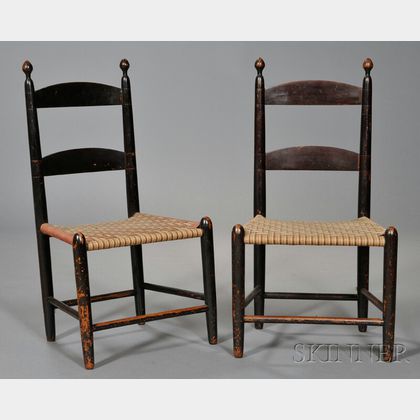 Pair of Shaker Maple Children's Chairs