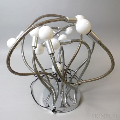 Sonneman Adjustable Metal Ten-light Table Lamp