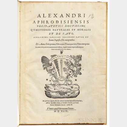 Alexander of Aphrodisias (fl. AD 200) Quaestiones Naturales et Morales et de Fato.