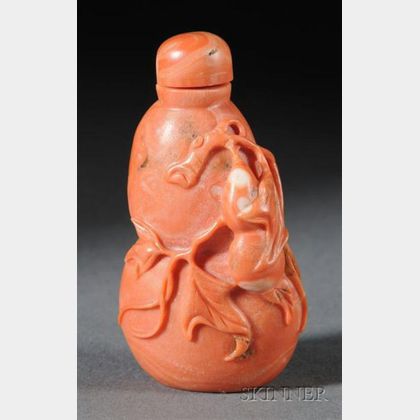 Coral Snuff Bottle