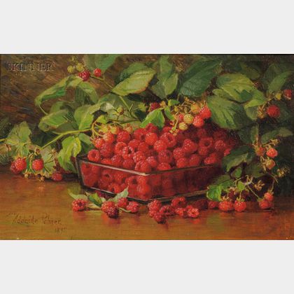 Adelaide Coburne Palmer (American, 1851-1928) Raspberries