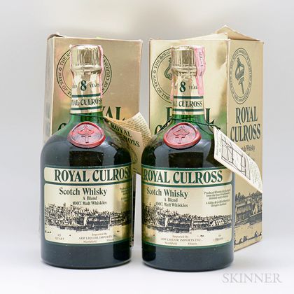 Royal Culross Scotch Whiskey 8 Years Old, 2 4/5 quart bottles (oc) 