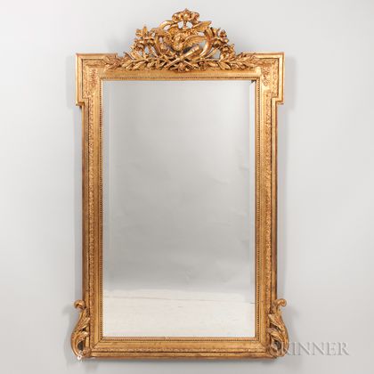 Neoclassical-style Giltwood Mirror