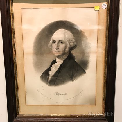 Framed F.A. Jenkins George Washington Engraving