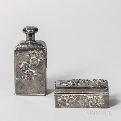 Two Japanese Sterling Silver Items