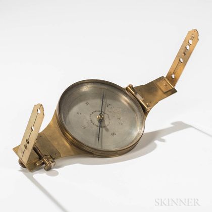 Unusual Julius Hanks Vernier Surveyor's Compasses