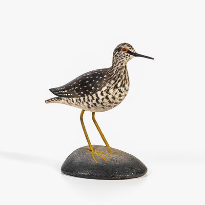 Carved and Painted Miniature Lesser Yellow-legs Sandpiper