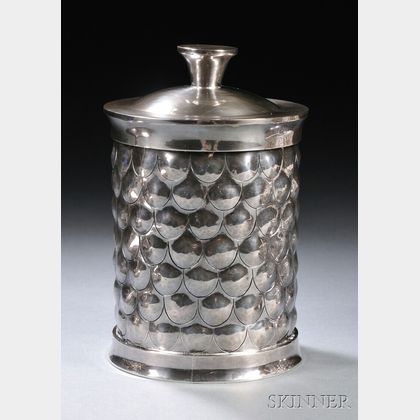 Henry Petzal Silversmith (1906-2002) Covered Jar