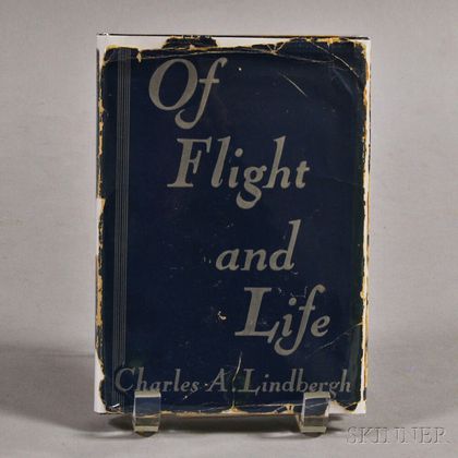 Autographed Charles Lindbergh's Of Flight and Life