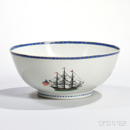 Export Porcelain Punchbowl