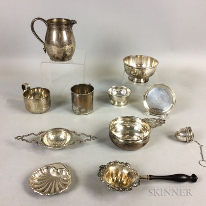 Eleven Pieces of Sterling Silver Tableware