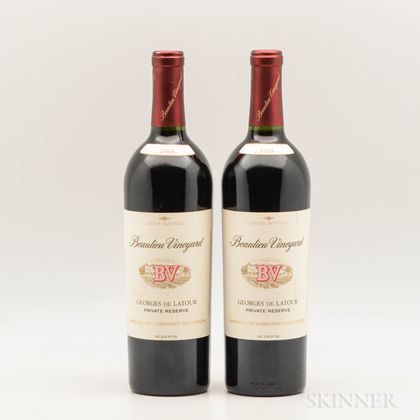 Beaulieu Vineyard Cabernet Sauvignon Georges de Latour Private Reserve 1989, 2 bottles 