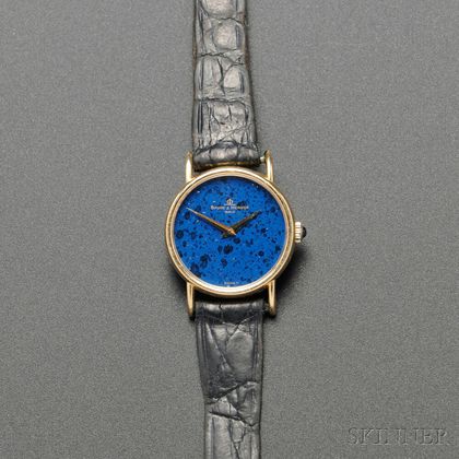 Baume & Mercier 18kt Gold and Lapis Lazuli Wristwatch