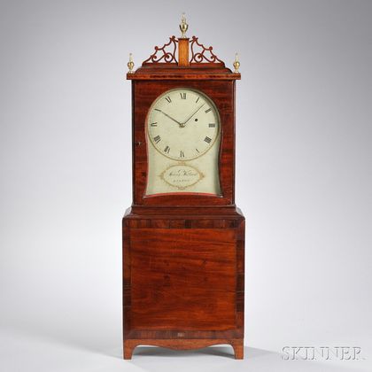 Aaron Willard Mahogany Shelf Clock