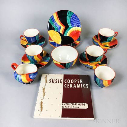 Fifteen Pieces of Susie Cooper for Gray's Pottery Tableware