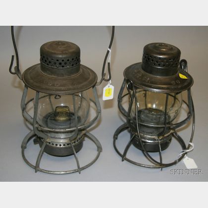 Two Keystone "Casey" Tin Lanterns
