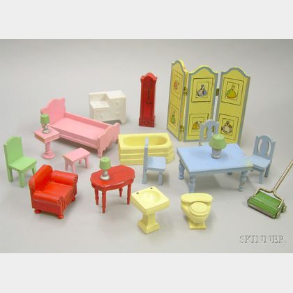 Lot of Dollhouse Furniture