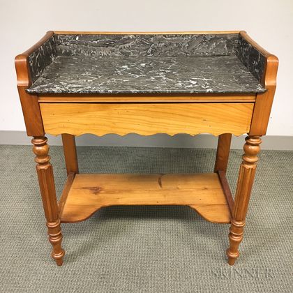 Federal Cherry Marble-top Mixing Table
