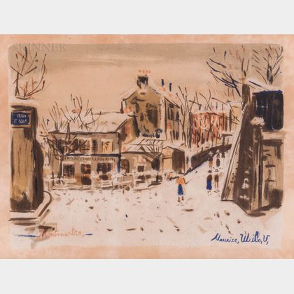 Maurice Utrillo (French, 1883-1955) Le Lapin Agile, Vue de Montmartre 5