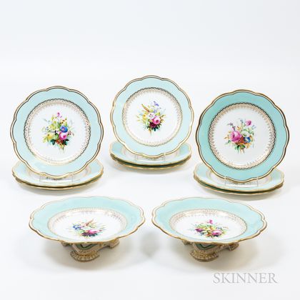 Eleven Pieces of Davenport Porcelain Tableware