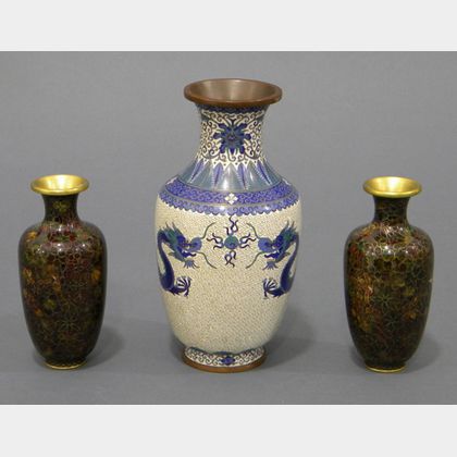 Three Cloisonne Vases