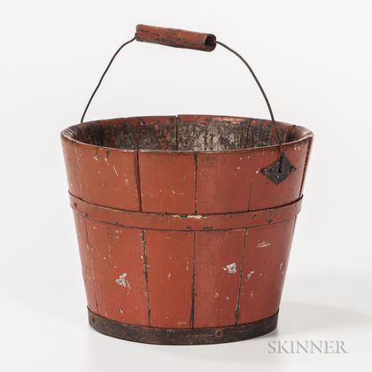 Small Red-painted Pail
