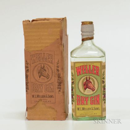 Weller Dry Gin, 1 4/5 quart bottle 