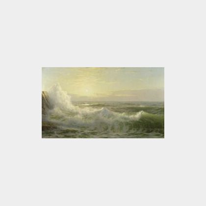 William Trost Richards (American, 1833-1905) Sunlit Waves