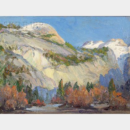 Arthur J. Hammond (American, 1875-1947) North Dome, Yosemite