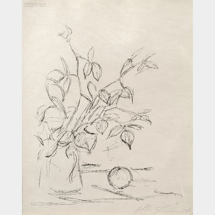 Alberto Giacometti (Swiss, 1901-1966) Bouquet et pomme