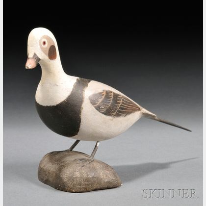 Jess Blackstone Miniature Carved and Painted Old Squaw Duck Figure