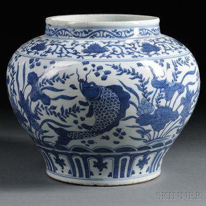 Blue and White Jar