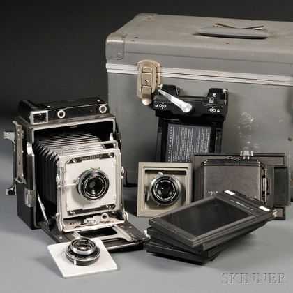 4x5 Crown Graphic Camera and Accessories