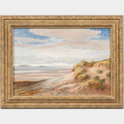 Charles Walter Radclyffe (British, 1817-1903) Beach with Dunes