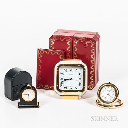 Cartier, Van Cleef, and Bulgari Desk Clocks