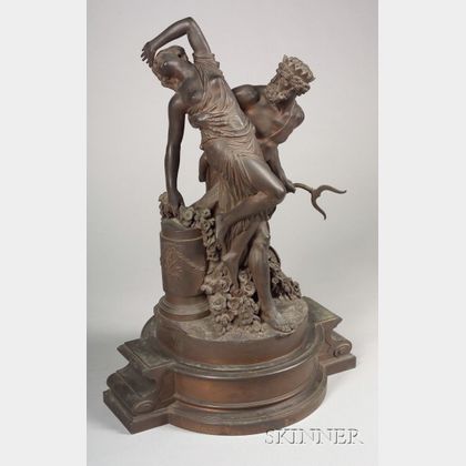 "Grand Tour" Bronze Figural Group of Neptune and Persephone