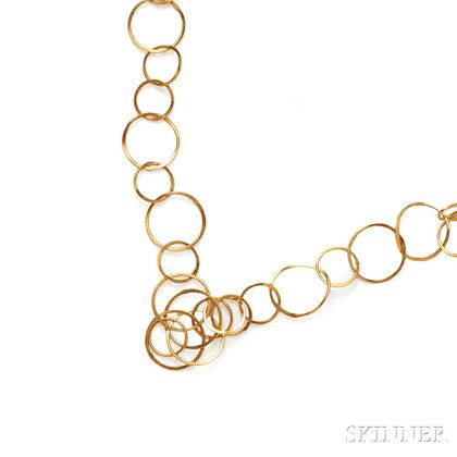 18kt Gold Necklace, Jean Grisoni