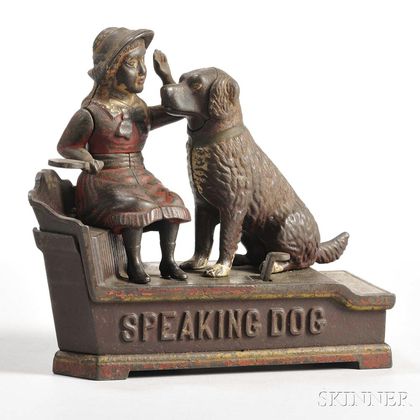 J. & E. Stevens Co. "Speaking Dog" Mechanical Bank