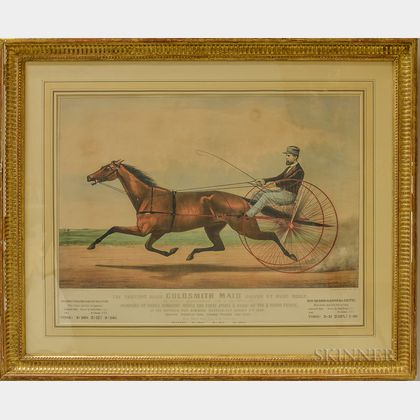 Two Framed Currier & Ives Lithographs of Horse Racing