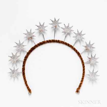 Magnificent Costume Jewelry Rhinestone Star Tiara