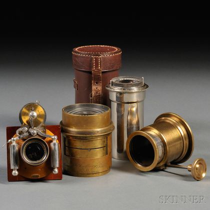 Group of Brass Lens Parts