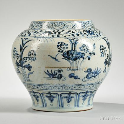 Blue and White Jar