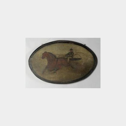 Painted Wooden Double-Sided Horse Trade Sign