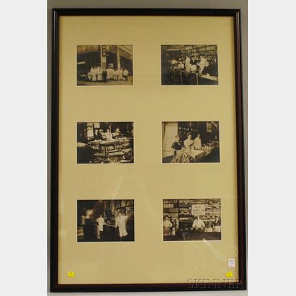 Framed Group of Original Photographs and Ephemera Related to the Brockton Public Market and the J.W. Shaw Co. of Brockton, Massachus...