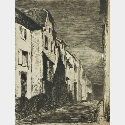 James Abbott McNeill Whistler (American, 1834-1903) Street at Saverne